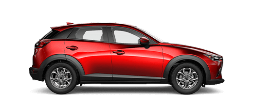 Mazda CX-3 5-seat compact SUV in Soul Red