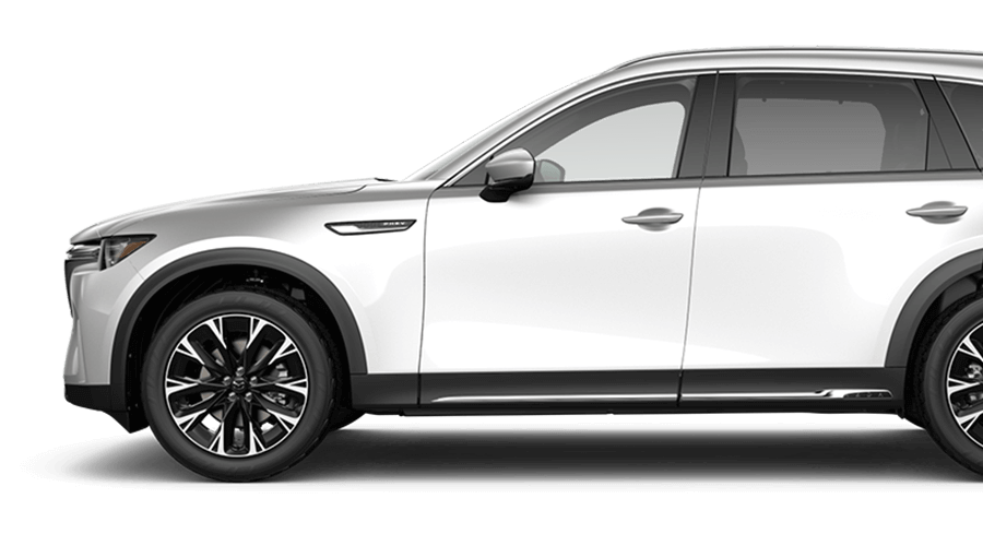 Driver side profile of CX-90 PHEV.