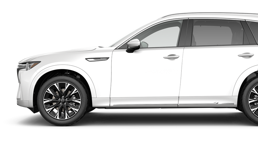 Driver side profile of CX-90 PHEV.